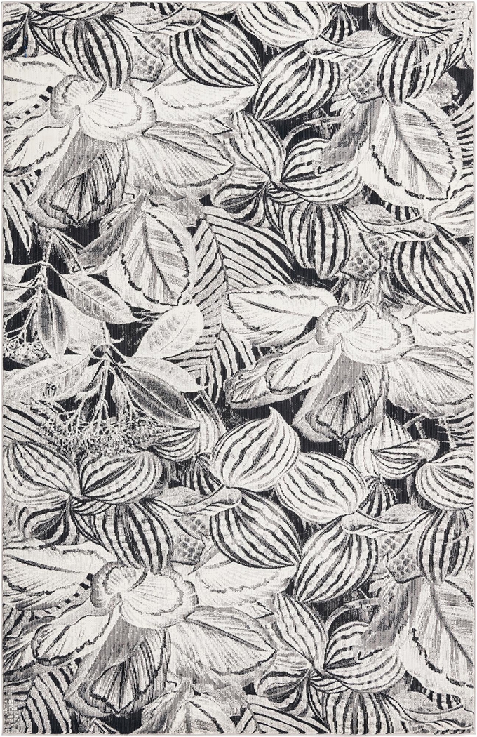 Magnolia Charcoal/Ivory 10' x 14'1 Rug - Thumbnail - Image 1