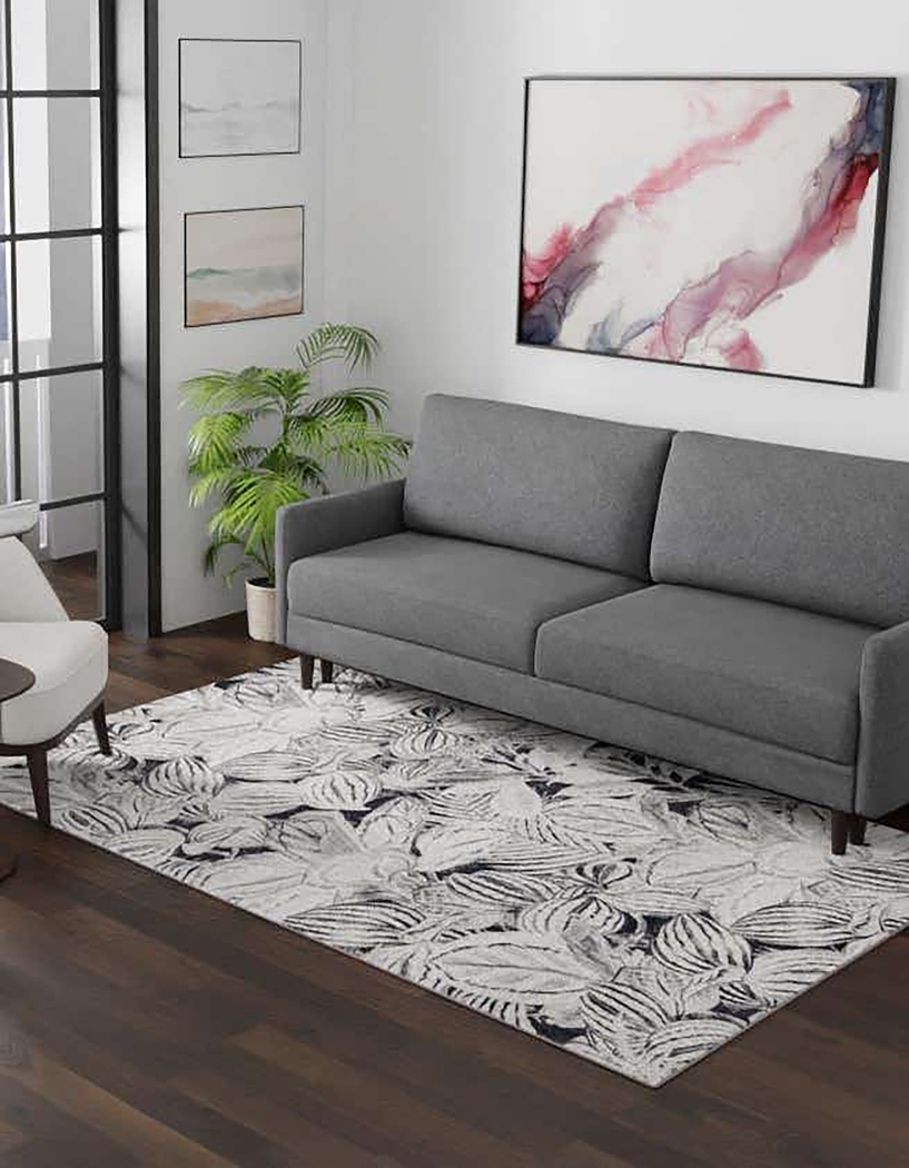 Magnolia Charcoal/Ivory 5'3 x 7'10 Rug - Thumbnail - Image 2