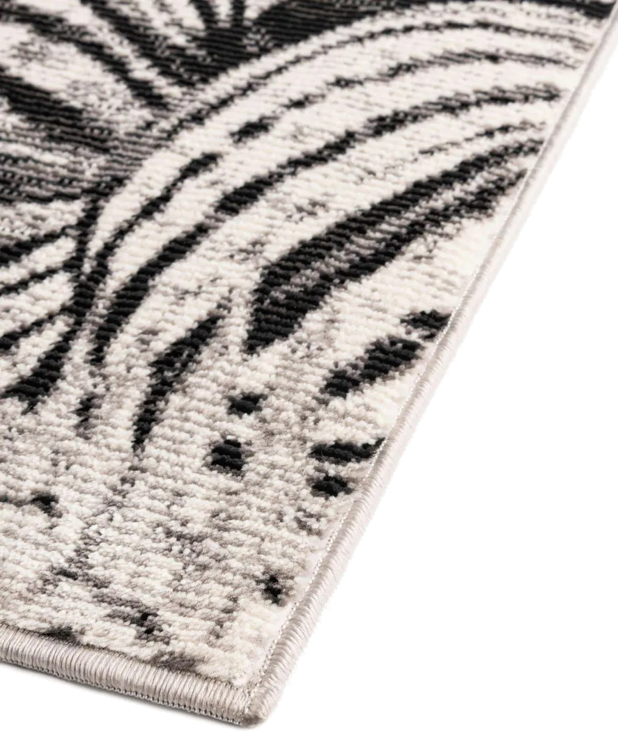 Magnolia Charcoal/Ivory 5'3 x 7'10 Rug - Image 6