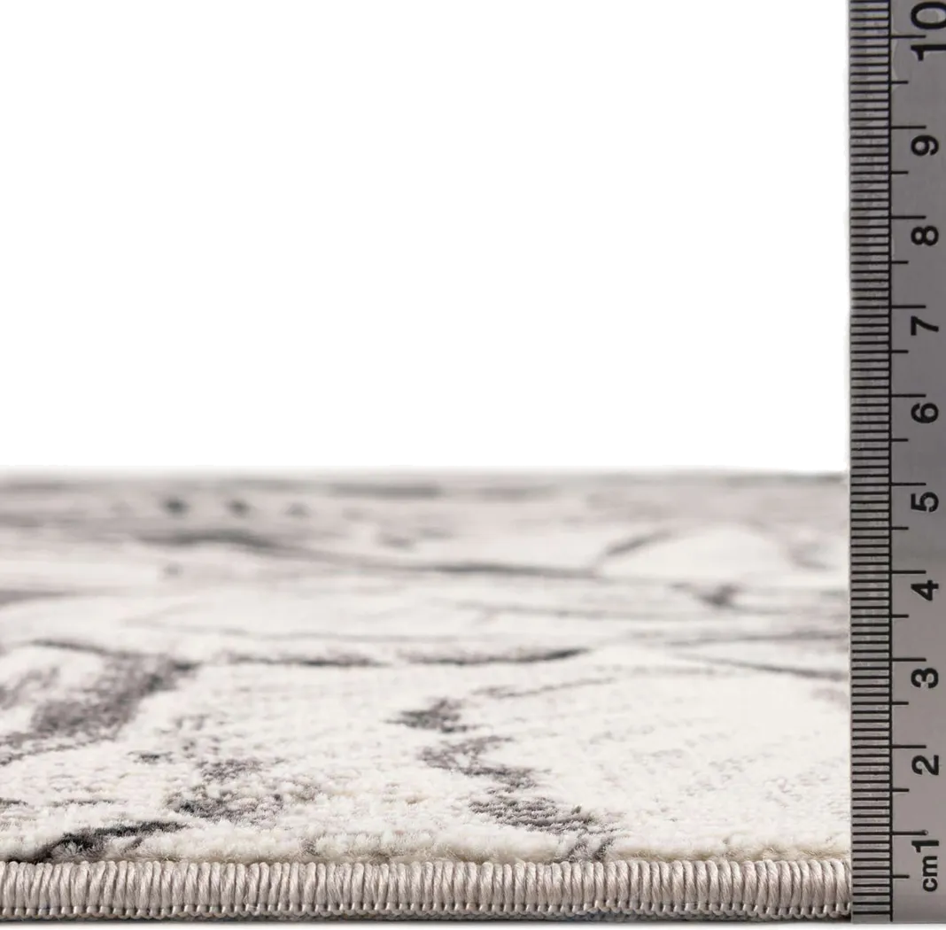 Magnolia Charcoal/Ivory 5'3 x 7'10 Rug - Image 7