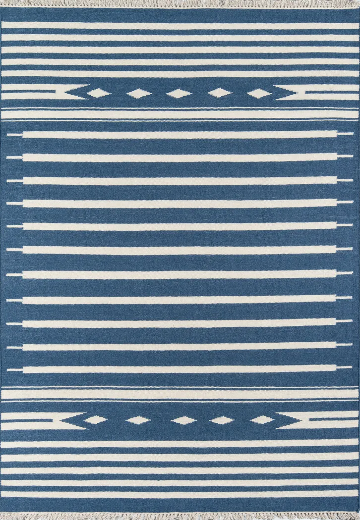 Magnolia Ridge Blue Rug | Rooms to Go