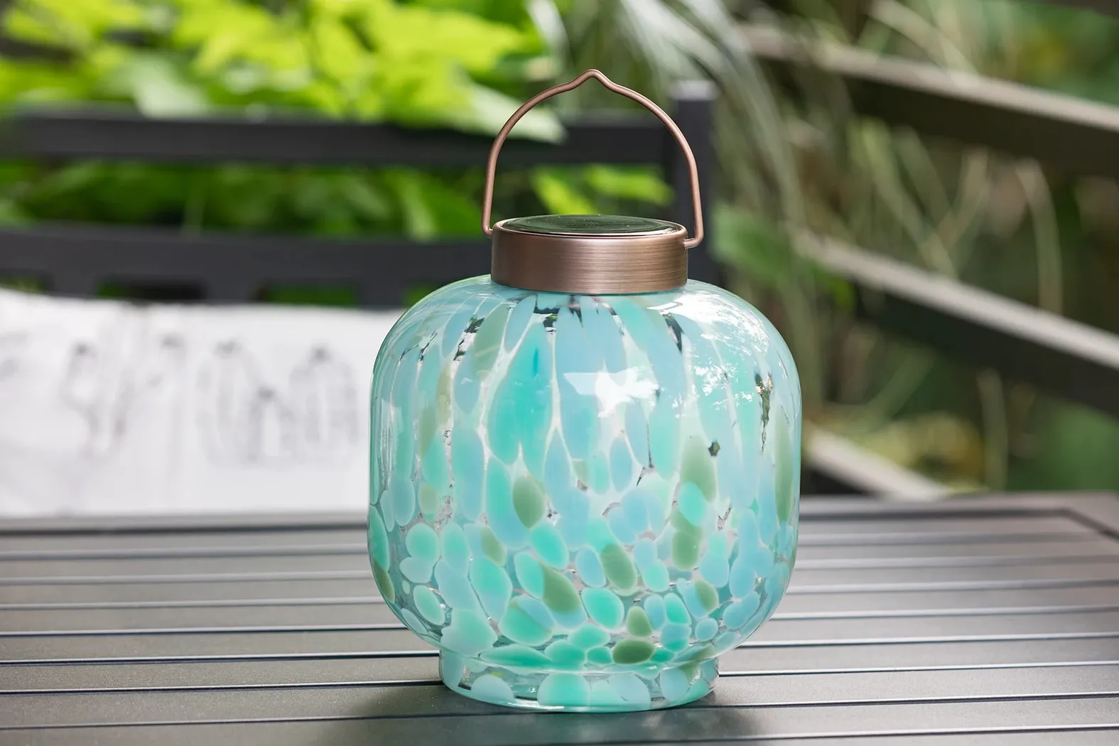 Magnus Blue Outdoor Lantern - Thumbnail - Image 2
