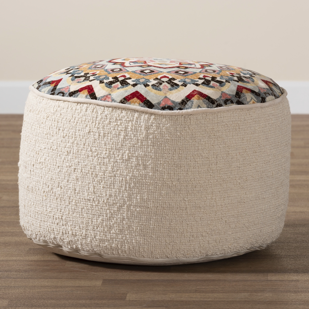 Magoun Cream Pouf - Thumbnail - Image 3