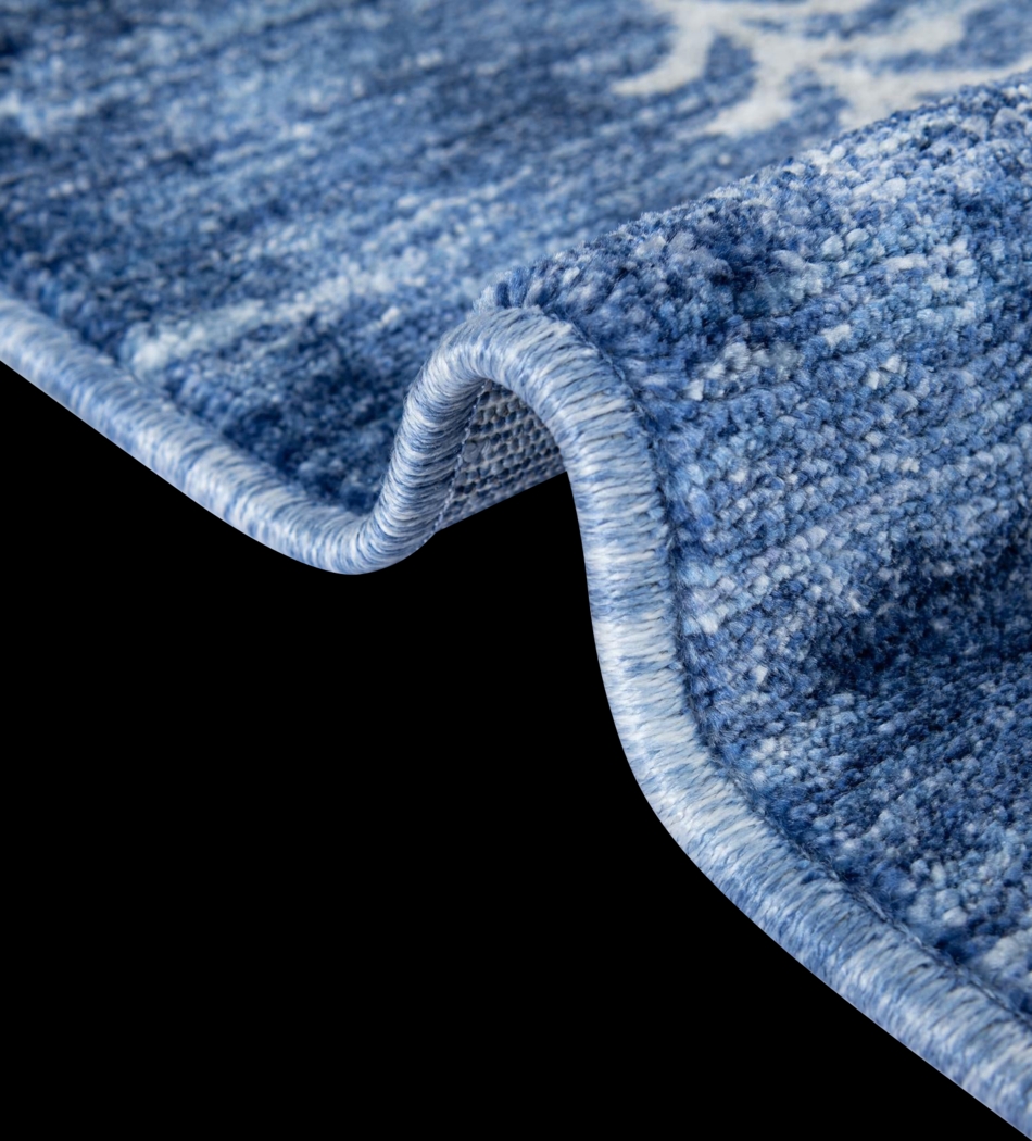 Mahbub Blue 5'3 x 8 Rug - Thumbnail - Image 9