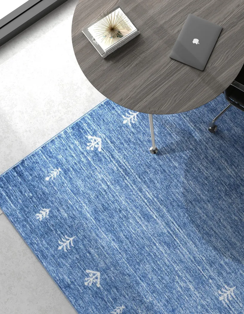 Mahbub Blue 6'1 x 9' Rug - Thumbnail - Image 7