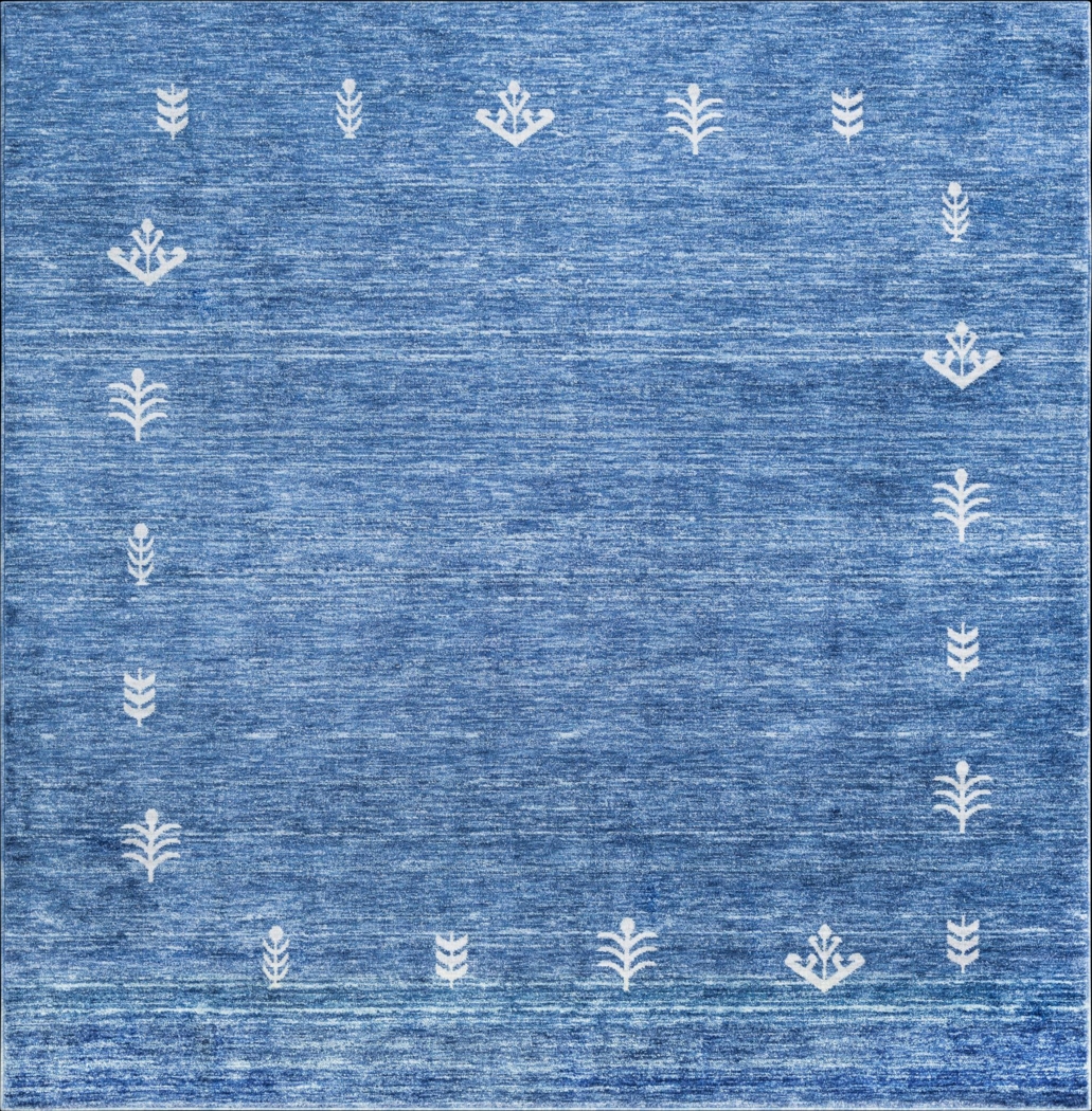 Mahbub Blue 7'10 Square Rug - Thumbnail - Image 1