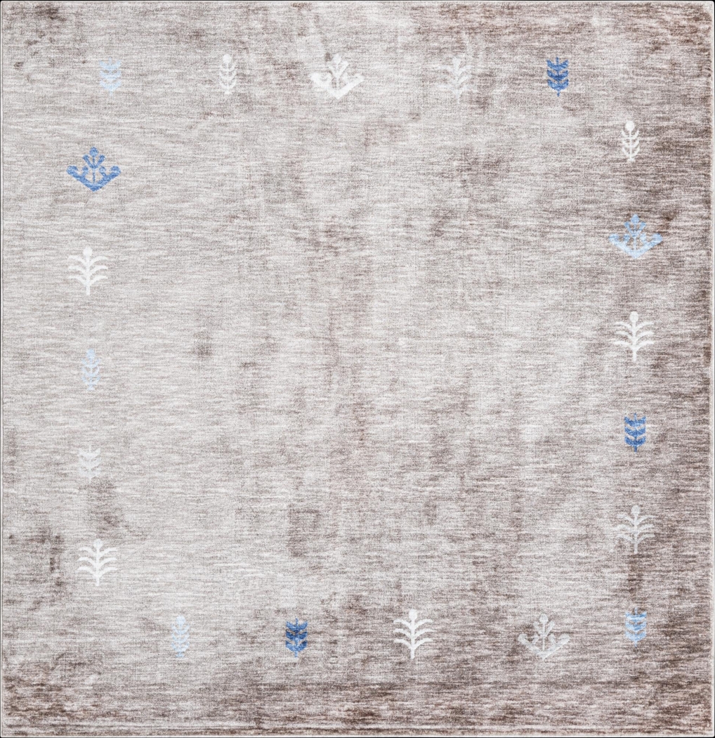 Mahbub Gray 7'10 Square Rug - Thumbnail - Image 1