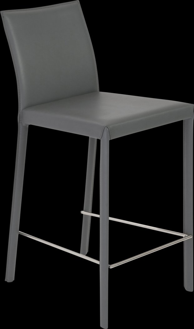 Mahlum Gray Counter Stool, Set of 2 - Thumbnail - Image 2