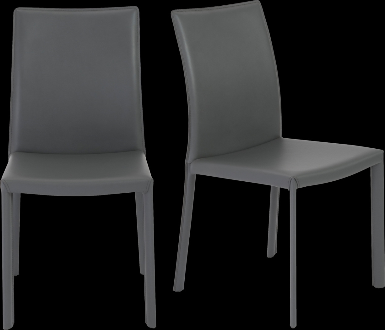 Mahlum Gray Dining Chair, Set of 2 - Thumbnail - Image 1
