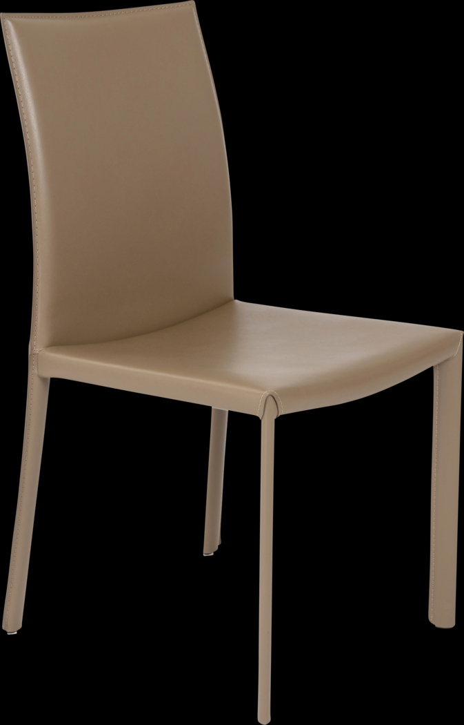 Mahlum Taupe Dining Chair, Set of 2 - Thumbnail - Image 3