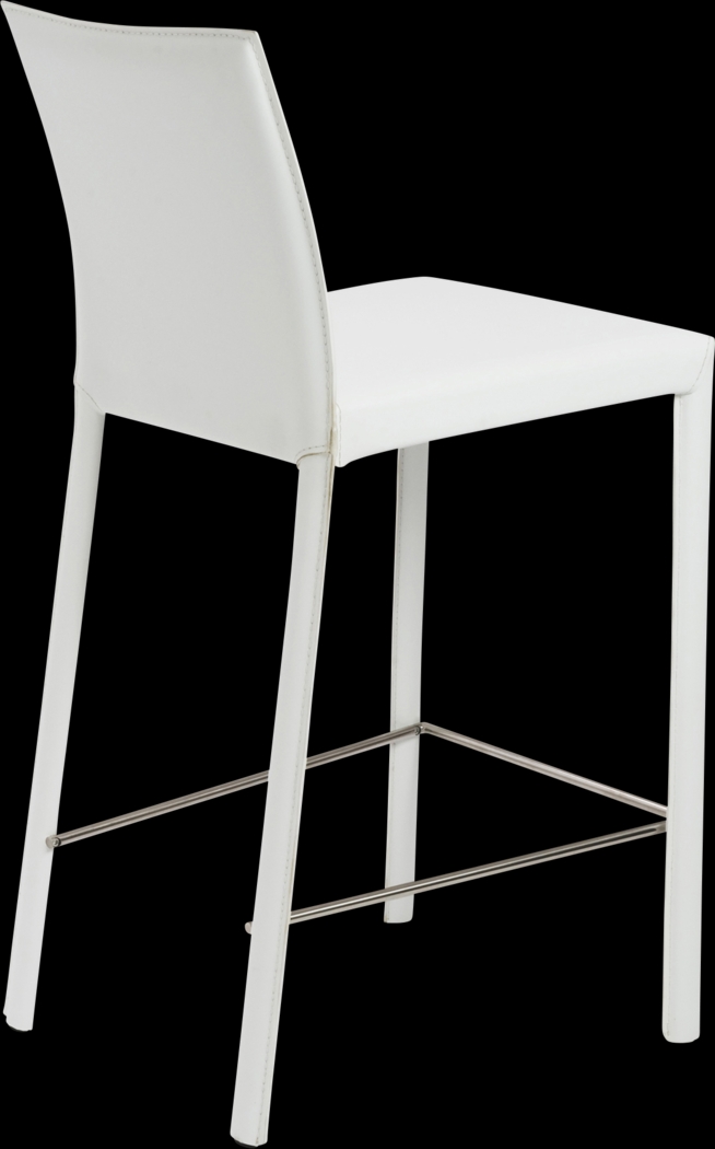 Mahlum White Counter Stool, Set of 2 - Thumbnail - Image 2