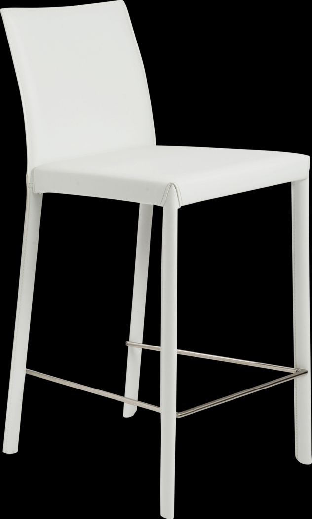 Mahlum White Counter Stool, Set of 2 - Thumbnail - Image 3