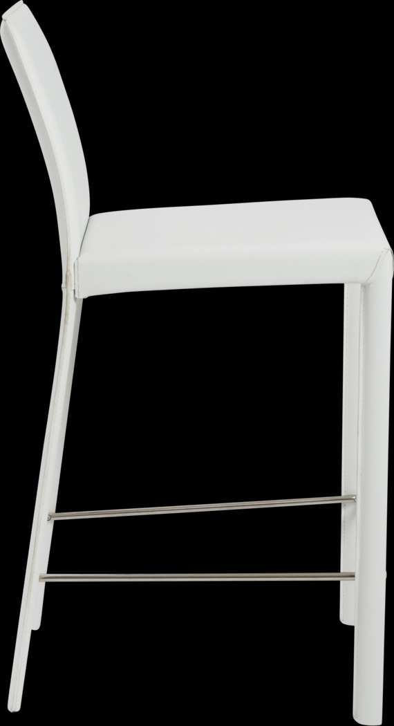 Mahlum White Counter Stool, Set of 2 - Thumbnail - Image 4