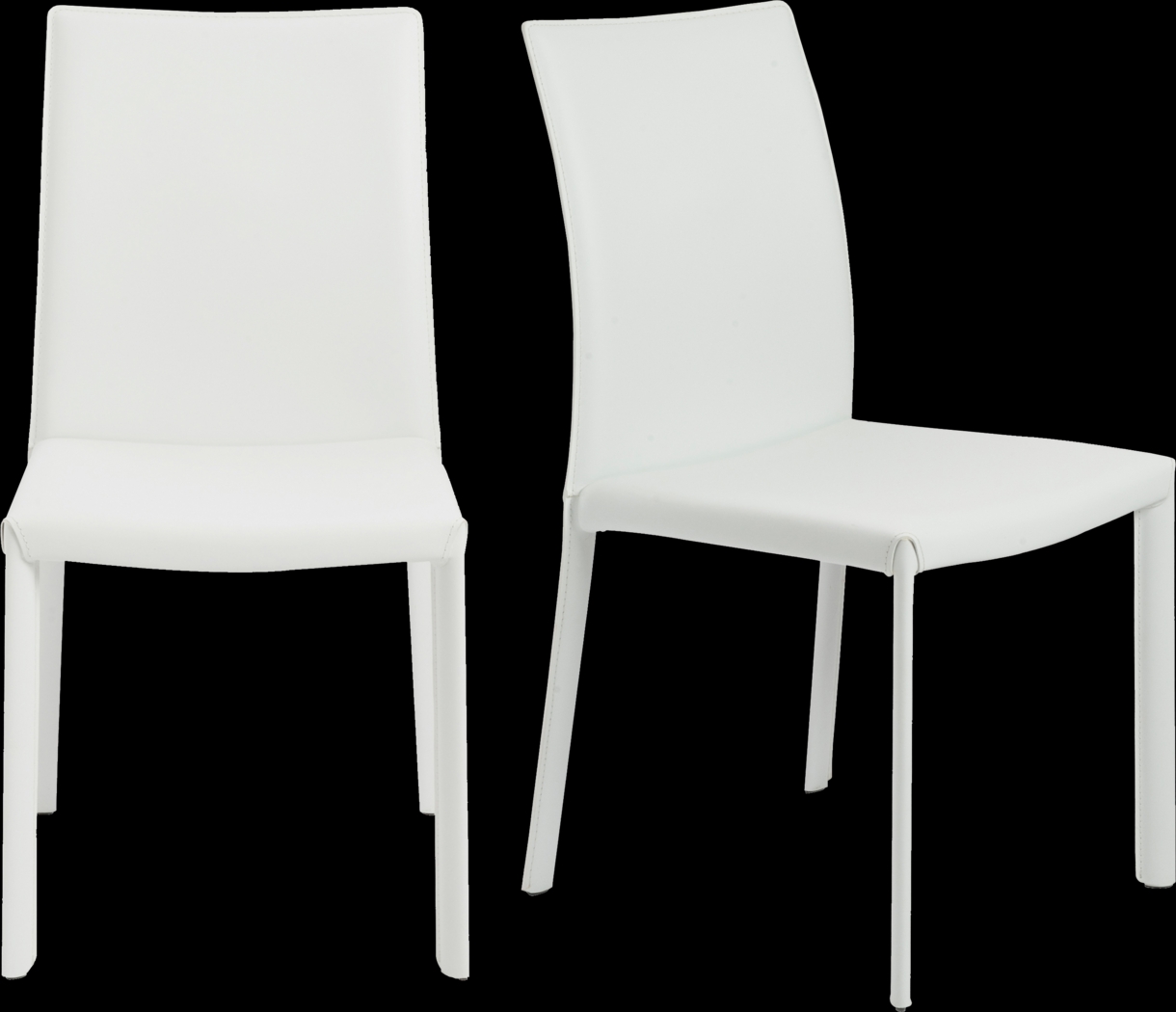 Mahlum White Dining Chair, Set of 2 - Thumbnail - Image 1
