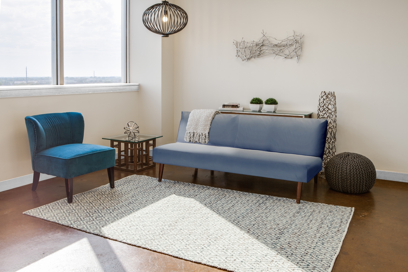 Mai Blue 3'6 x 5'6 Rug - Thumbnail - Image 2