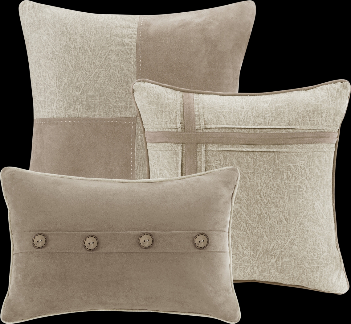 Maiar Tan 7 Pc Queen Comforter Set - Thumbnail - Image 11