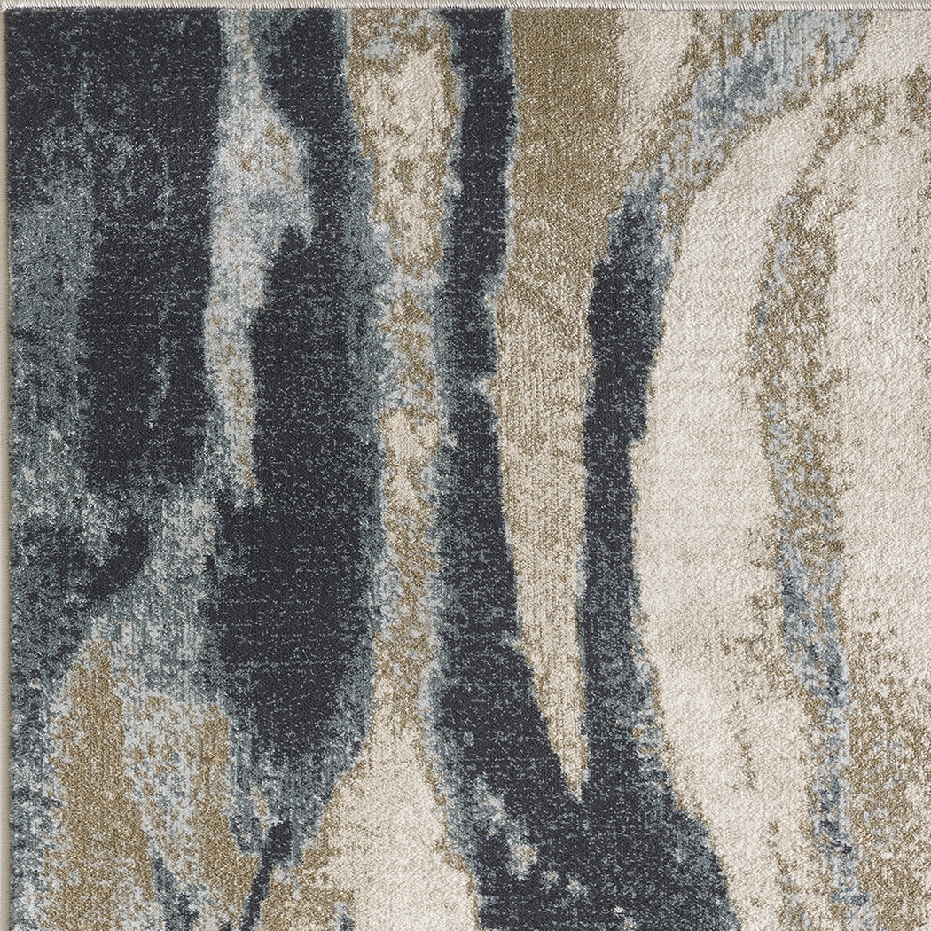 Maidrose Ivory/Blue 7'10 x 9'10 Rug - Thumbnail - Image 6