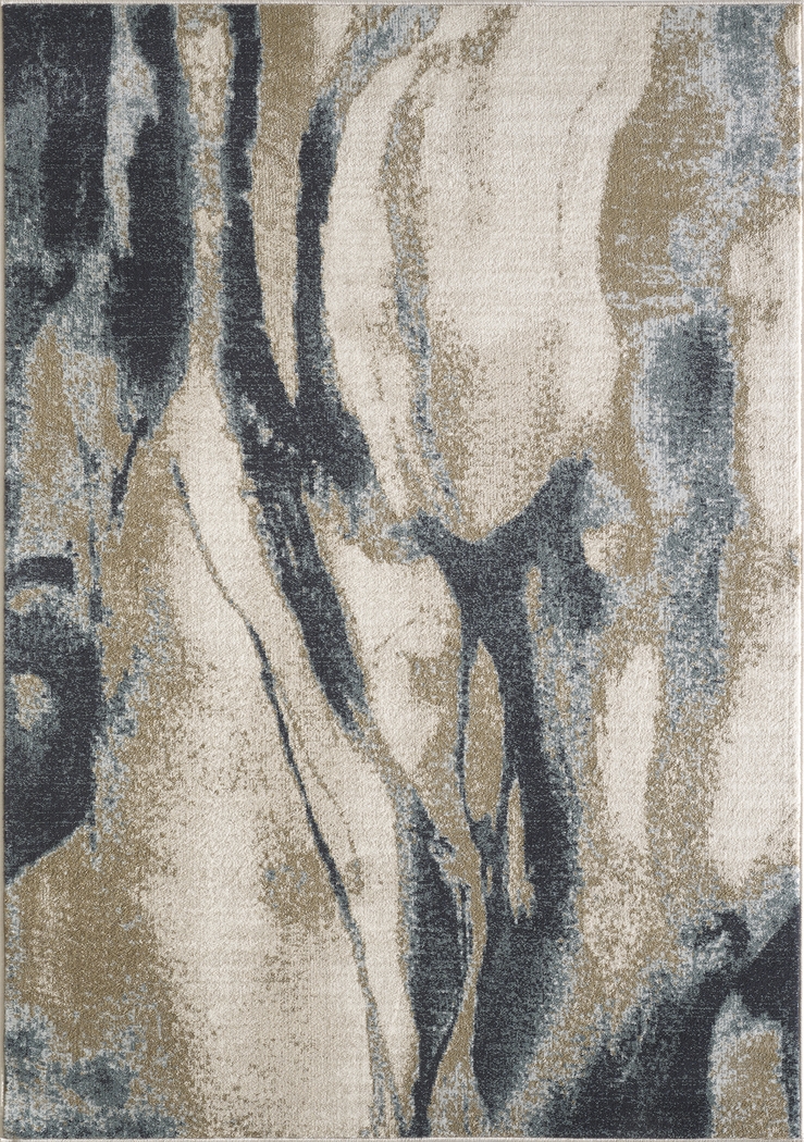 Maidrose Ivory/Blue 7'10 x 9'10 Rug - Thumbnail - Image 1