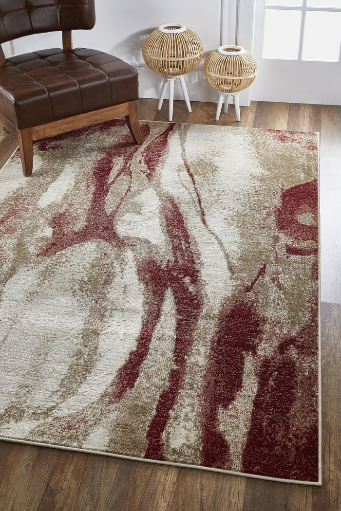 Maidrose Ivory/Brown 7'10 x 9'10 Rug - Thumbnail - Image 2