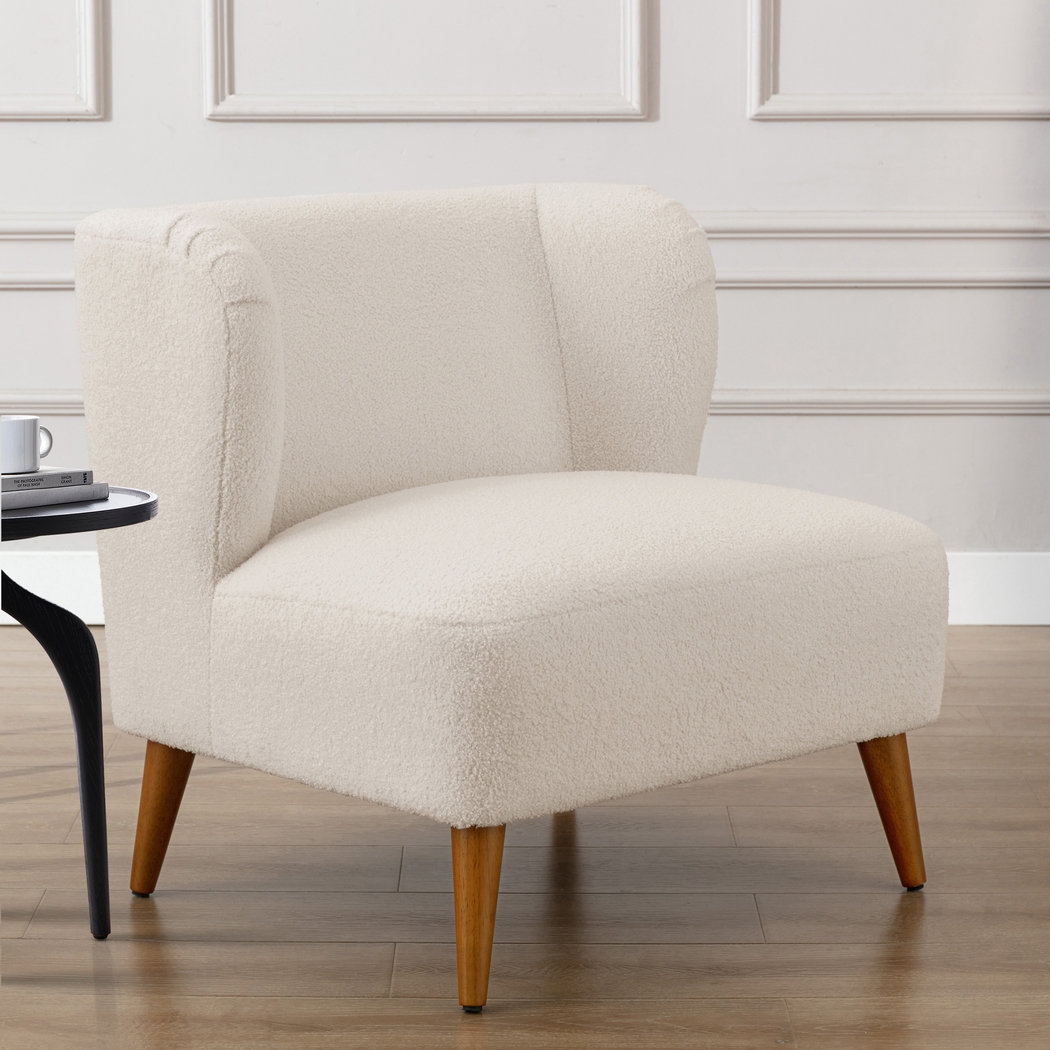 Maier White Accent Chair - Thumbnail - Image 2