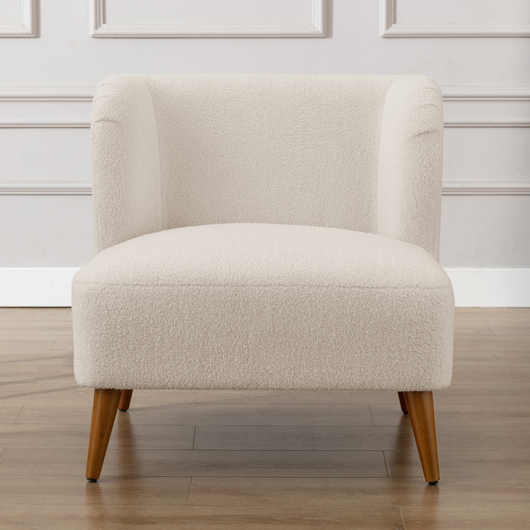 Maier White Accent Chair - Thumbnail - Image 3