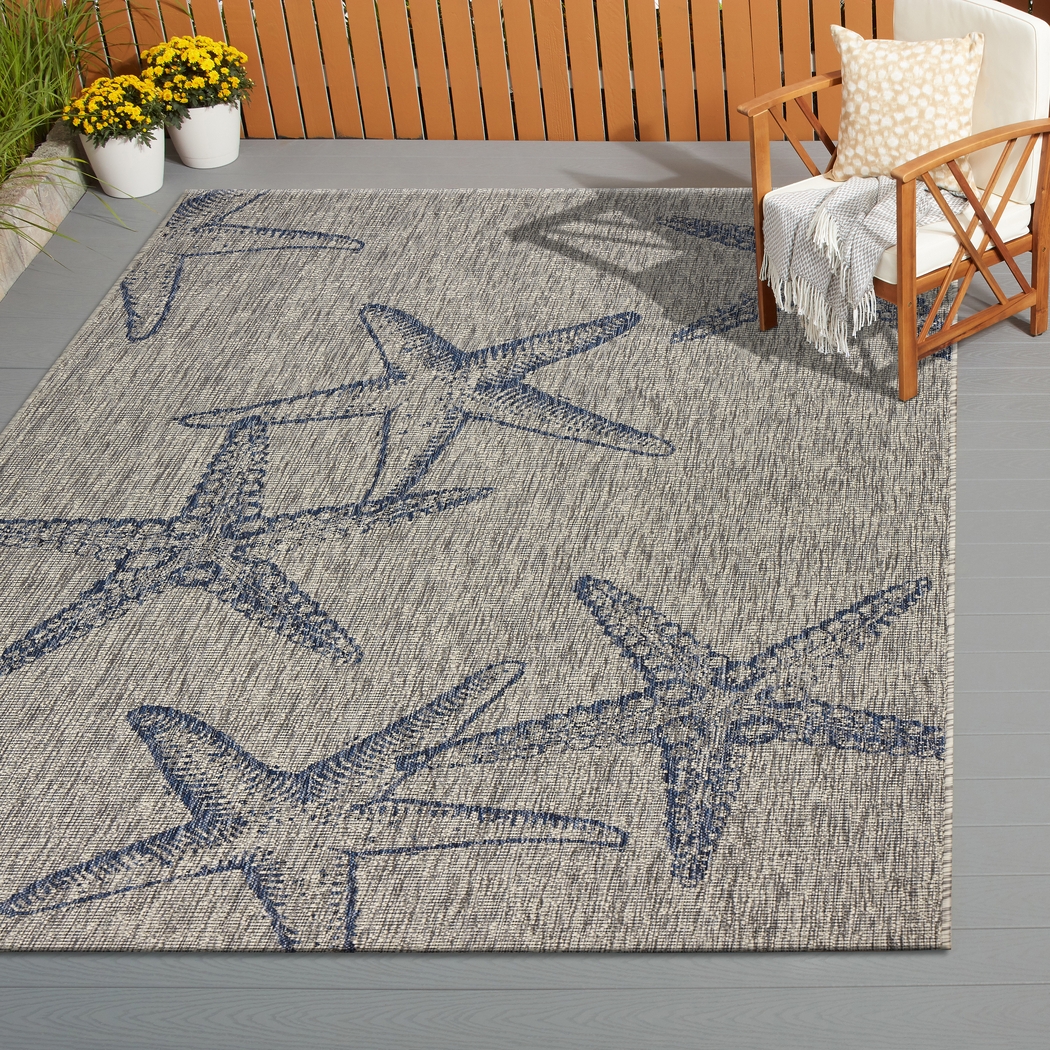 Maike Gray 5' x 7' Indoor/Outdoor Rug - Thumbnail - Image 3