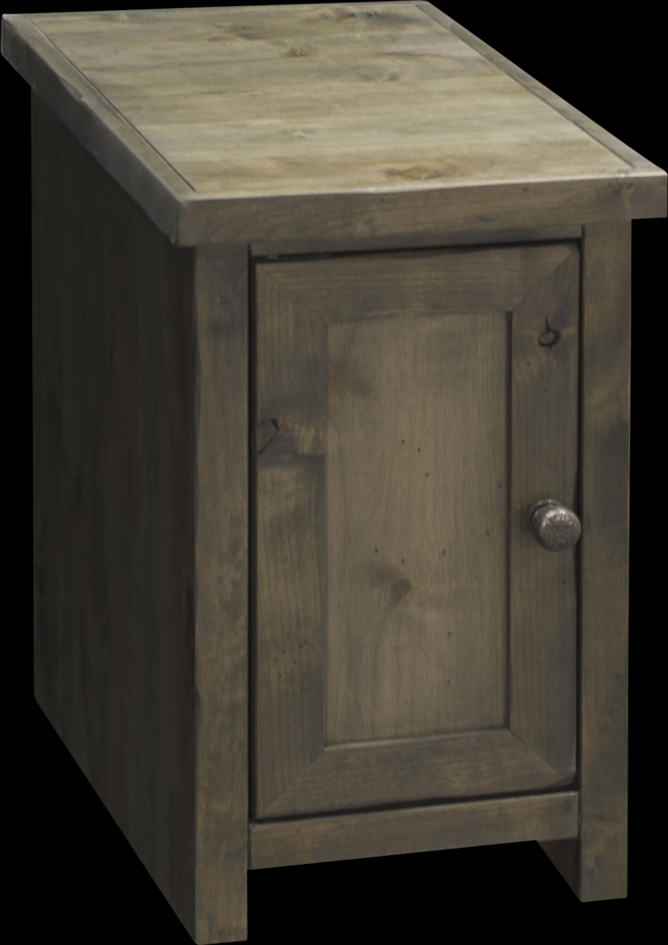 Maikle Brown Chairside Table - Thumbnail - Image 1