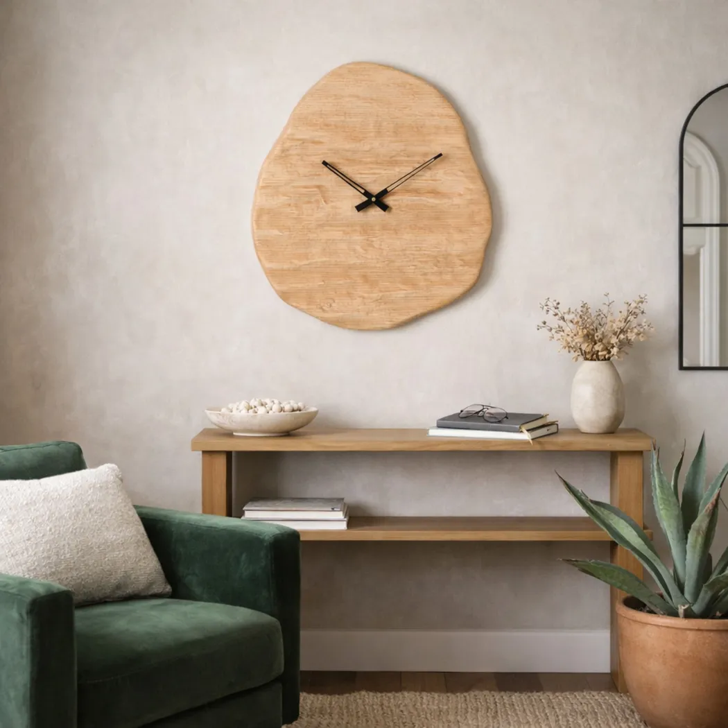 Mailia Brown Wall Clock - Thumbnail - Image 3