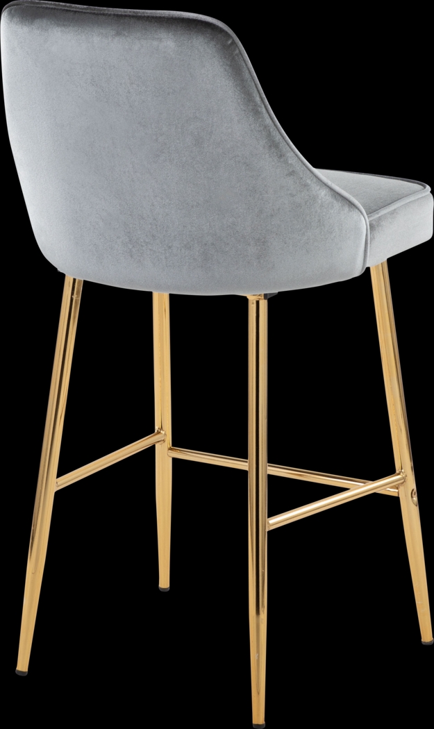 Mairie Blue Counter Height Stool, Set of 2 - Thumbnail - Image 4