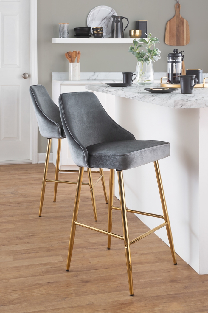 Mairie Blue Counter Height Stool, Set of 2 - Thumbnail - Image 9