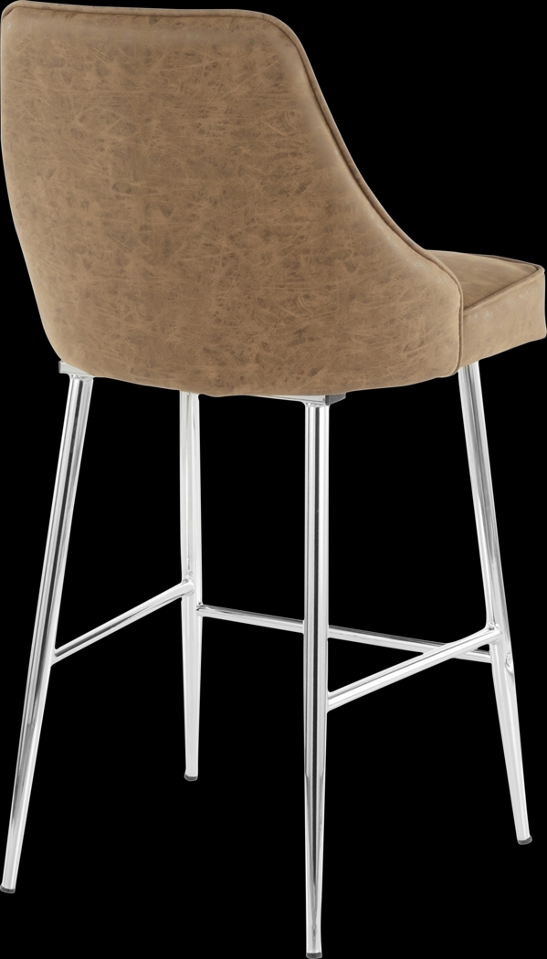 Mairie Brown Counter Height Stool, Set of 2 - Thumbnail - Image 2