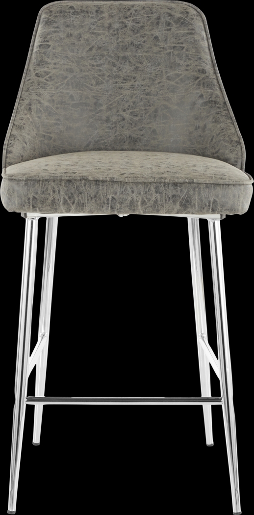 Mairie Gray Counter Height Stool, Set of 2 - Thumbnail - Image 3