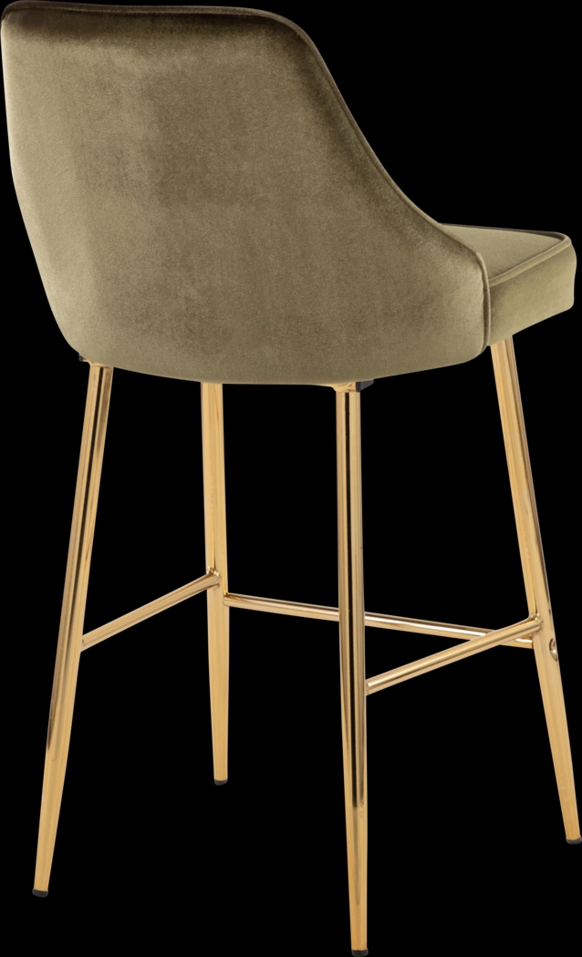 Mairie II Green Counter Height Stool, Set of 2 - Thumbnail - Image 4