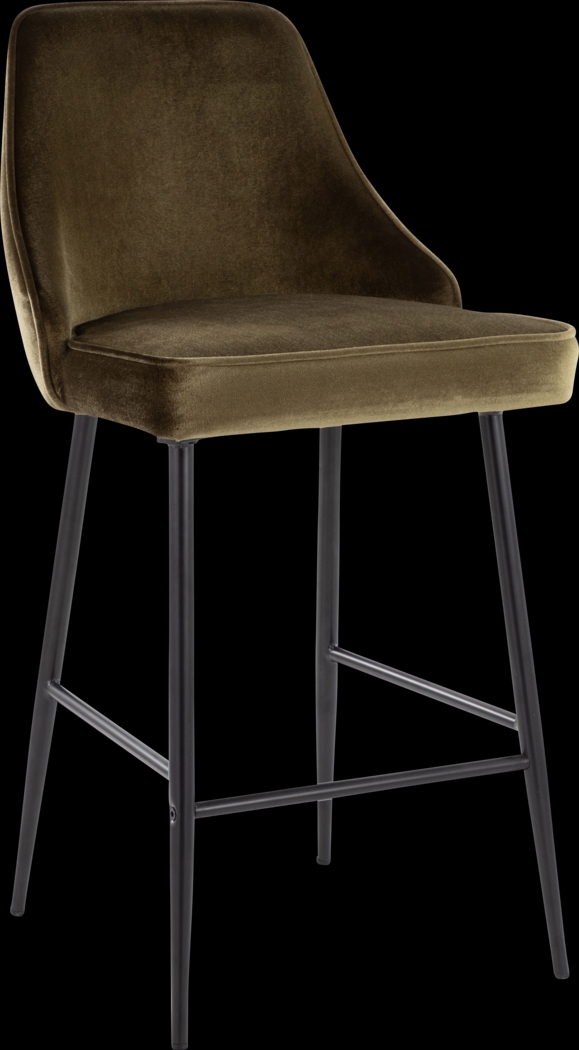 Mairie III Green Counter Height Stool, Set of 2 - Thumbnail - Image 3