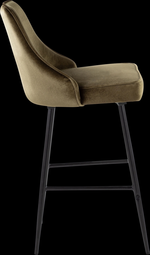 Mairie III Green Counter Height Stool, Set of 2 - Thumbnail - Image 4