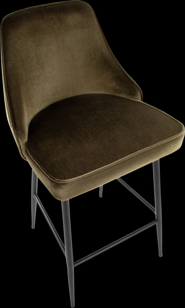 Mairie III Green Counter Height Stool, Set of 2 - Thumbnail - Image 8