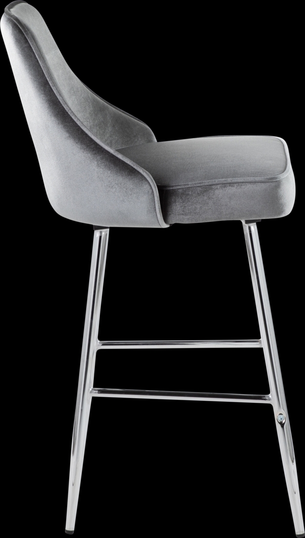 Mairie IV Blue Counter Height Stool, Set of 2 - Thumbnail - Image 4