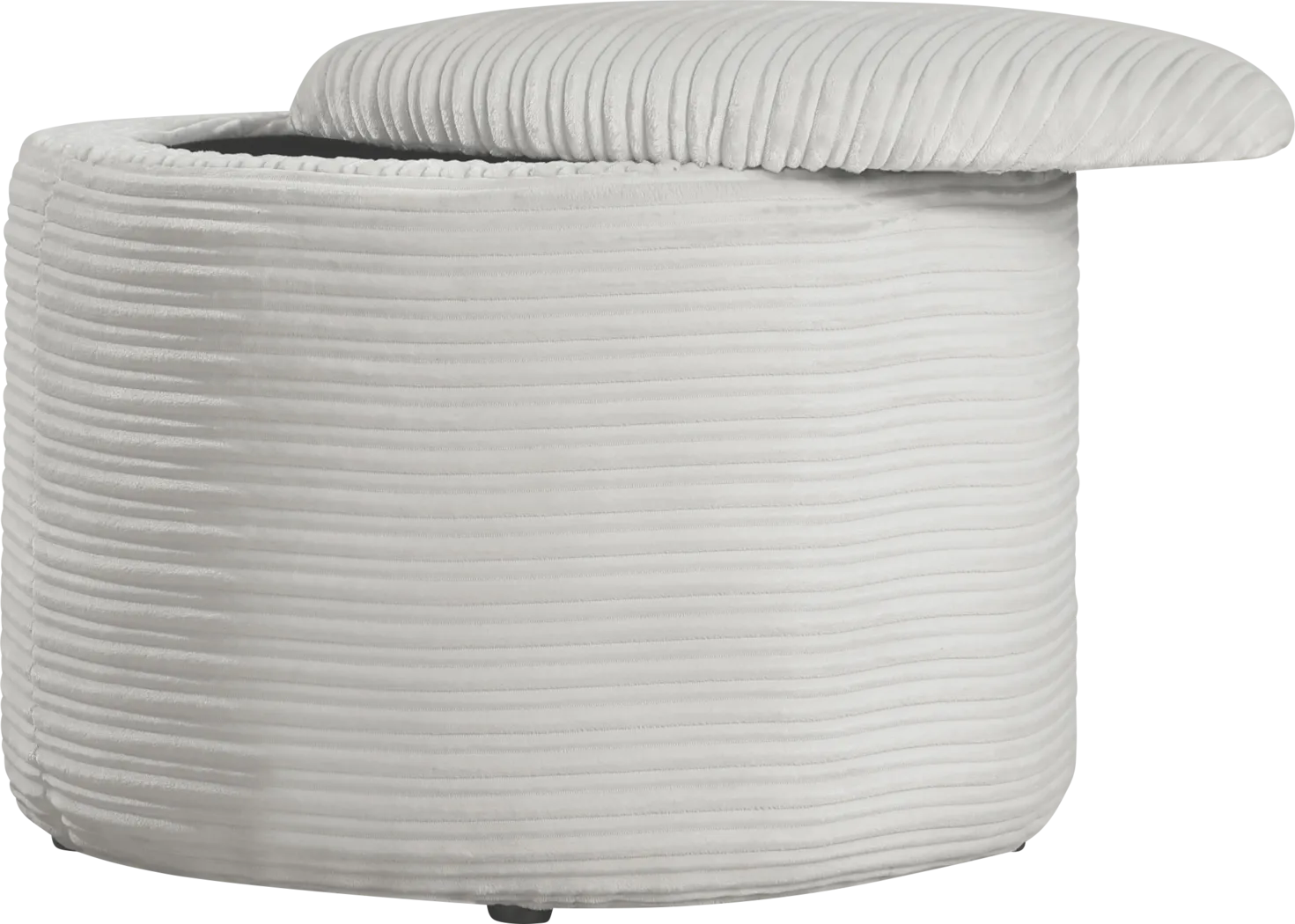 Mairlon White Storage Ottoman - Thumbnail - Image 3