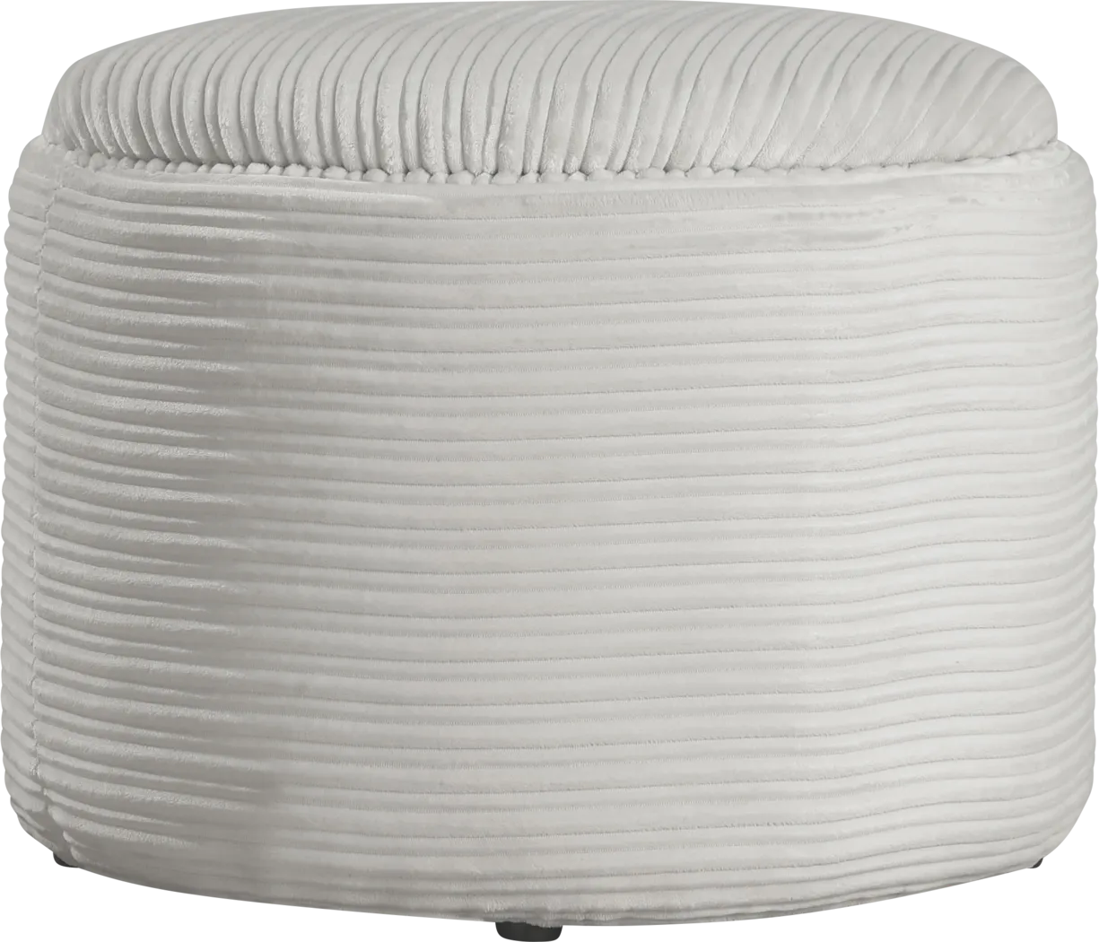 Mairlon White Storage Ottoman - Thumbnail - Image 1