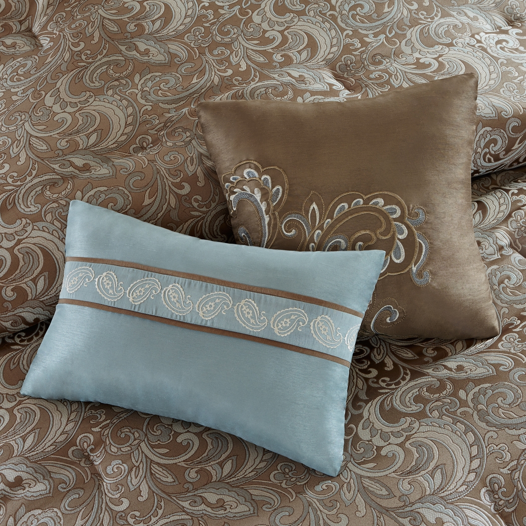 Maitha Blue 24 Pc California King Room in a Bag - Thumbnail - Image 10