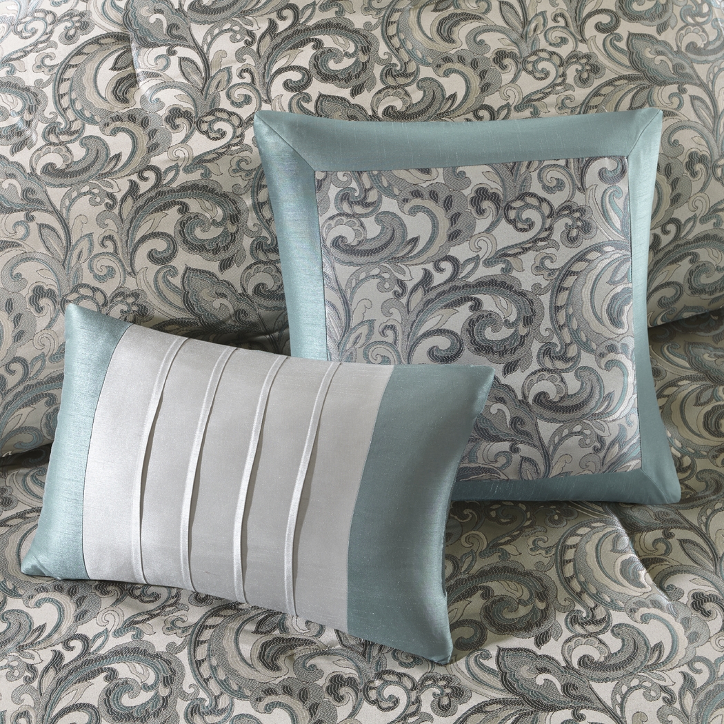 Maitha Teal 24 Pc California King Room in a Bag - Thumbnail - Image 11