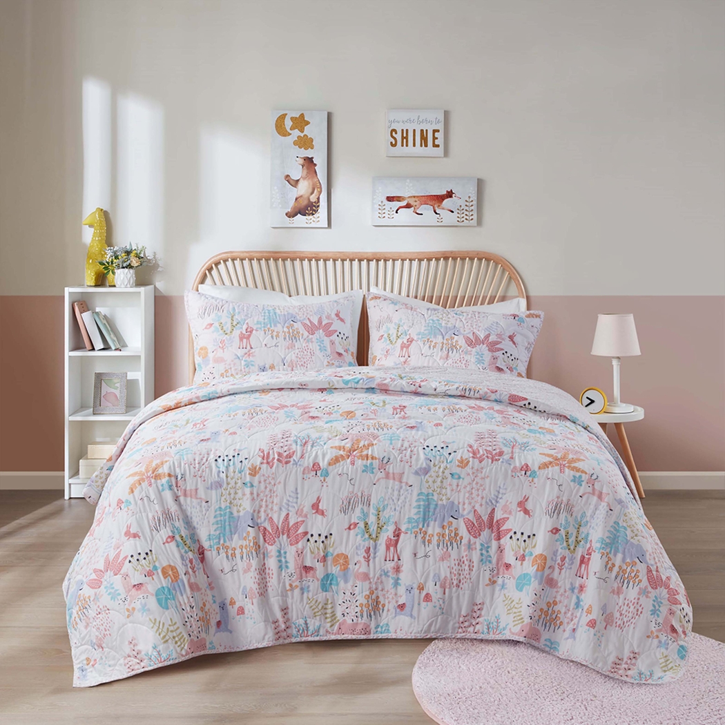 Maiya Blush Twin Quilt Set - Thumbnail - Image 2