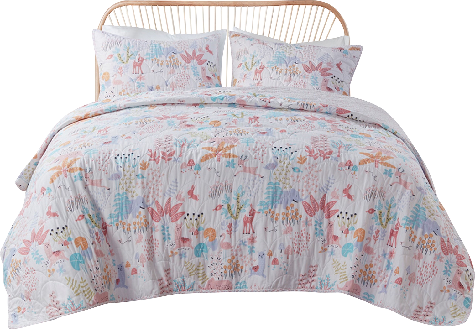 Maiya Blush Twin Quilt Set - Thumbnail - Image 1
