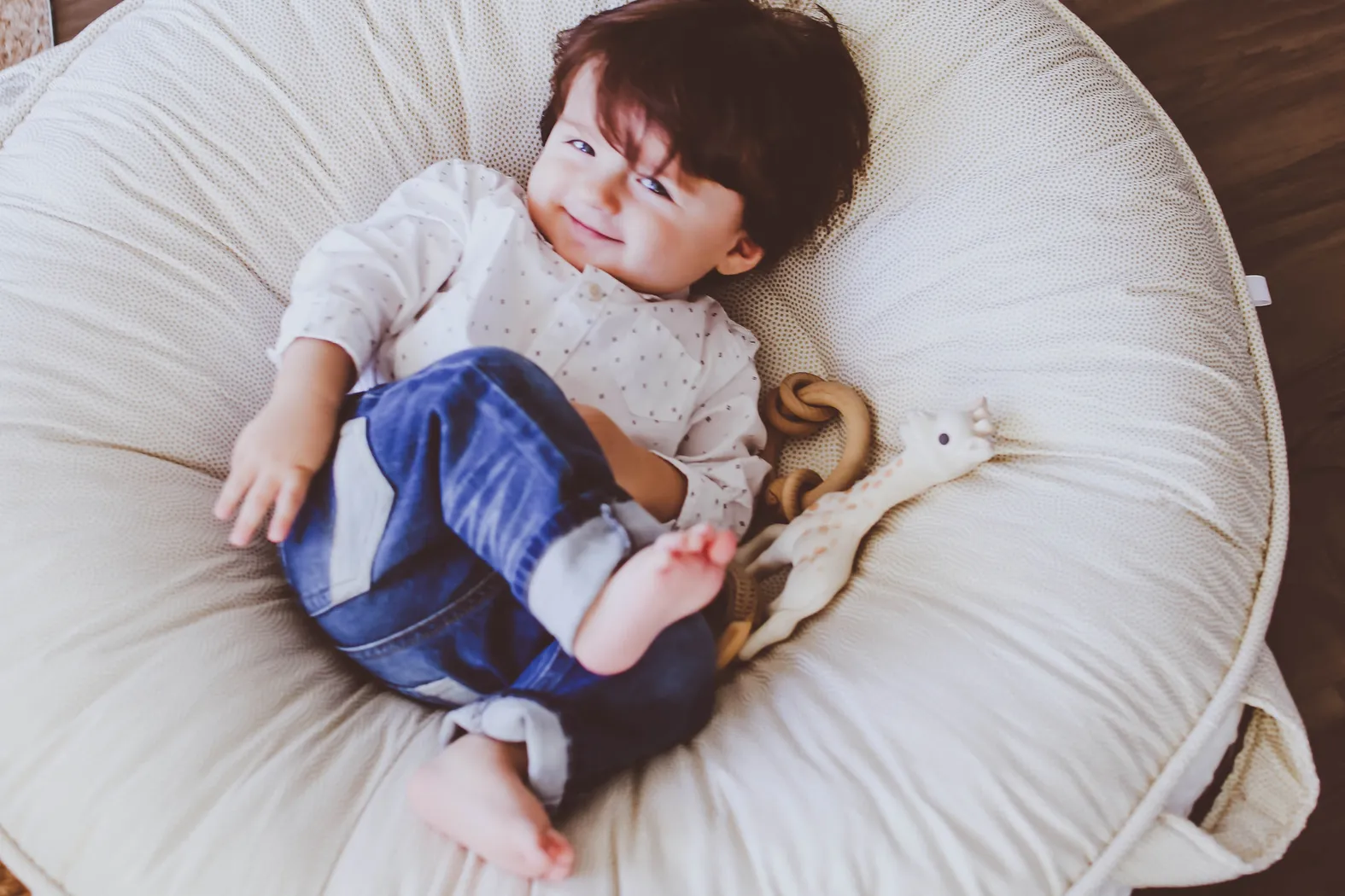 Majestic Haven Gray Pello Luxe Floor Pillow with Gray Back - Thumbnail - Image 6