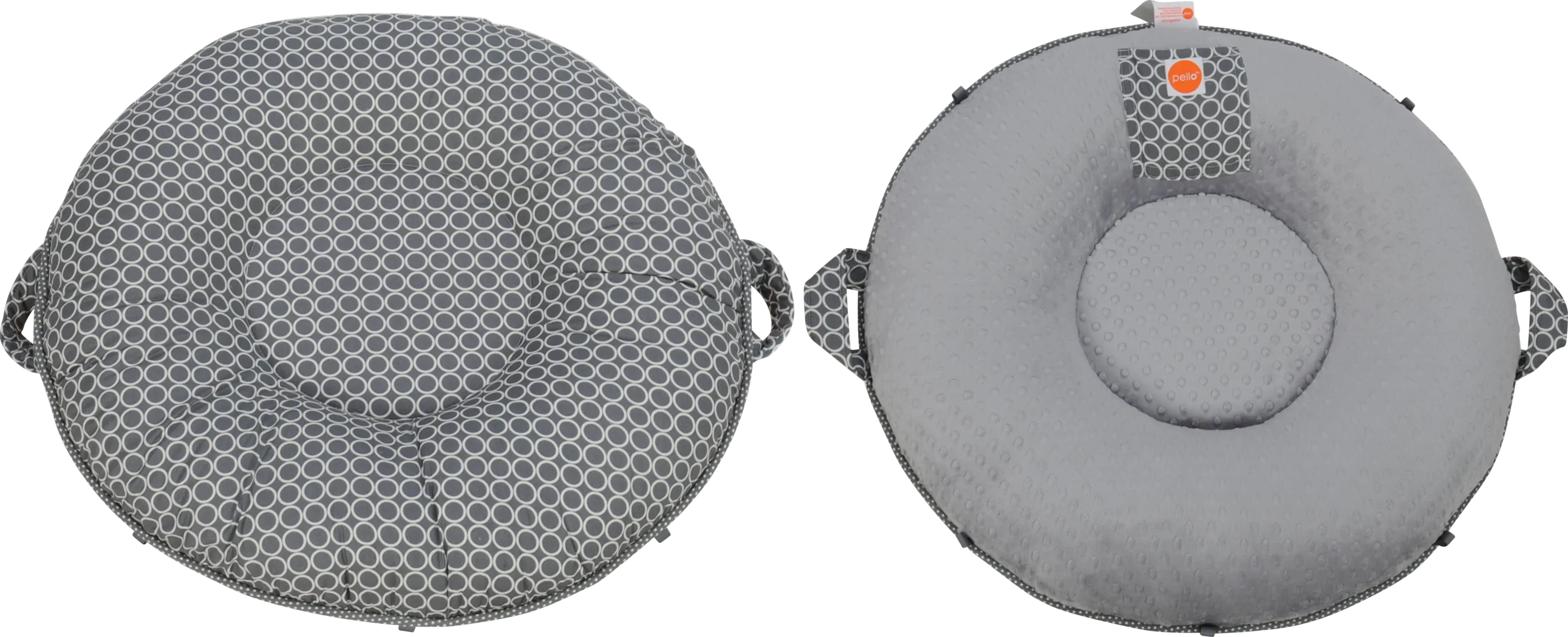 Majestic Haven Gray Pello Luxe Floor Pillow with Gray Back - Thumbnail - Image 1