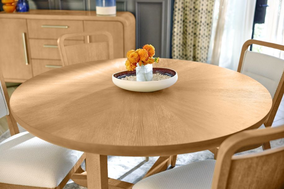 tan dining room table