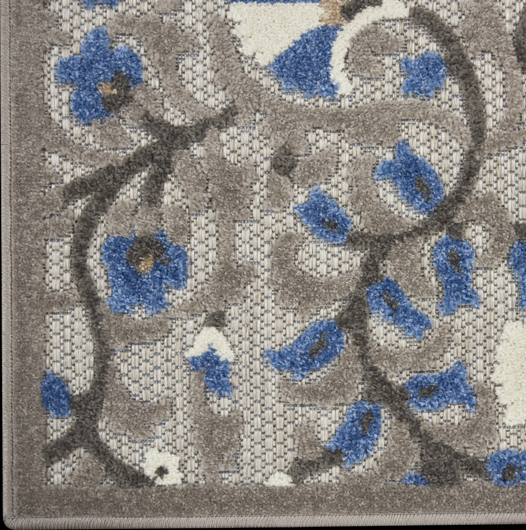 Makisha Gray 8' x 11' Indoor/Outdoor Rug - Thumbnail - Image 4