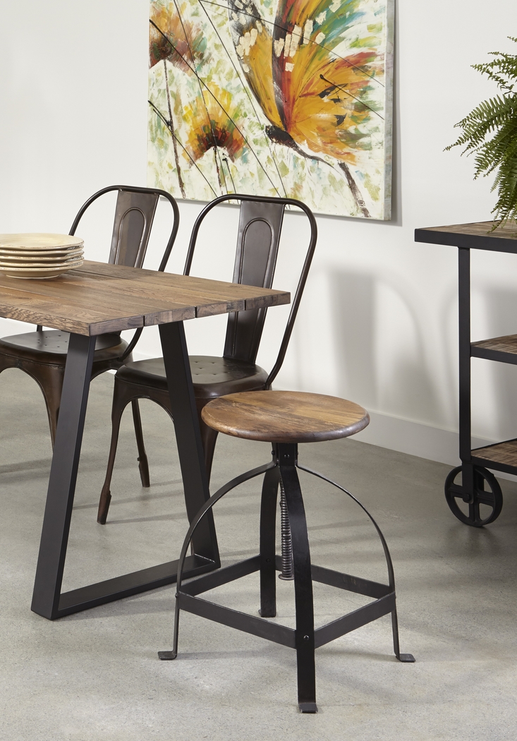 Makrana Gold Adjustable Swivel Barstool - Thumbnail - Image 3