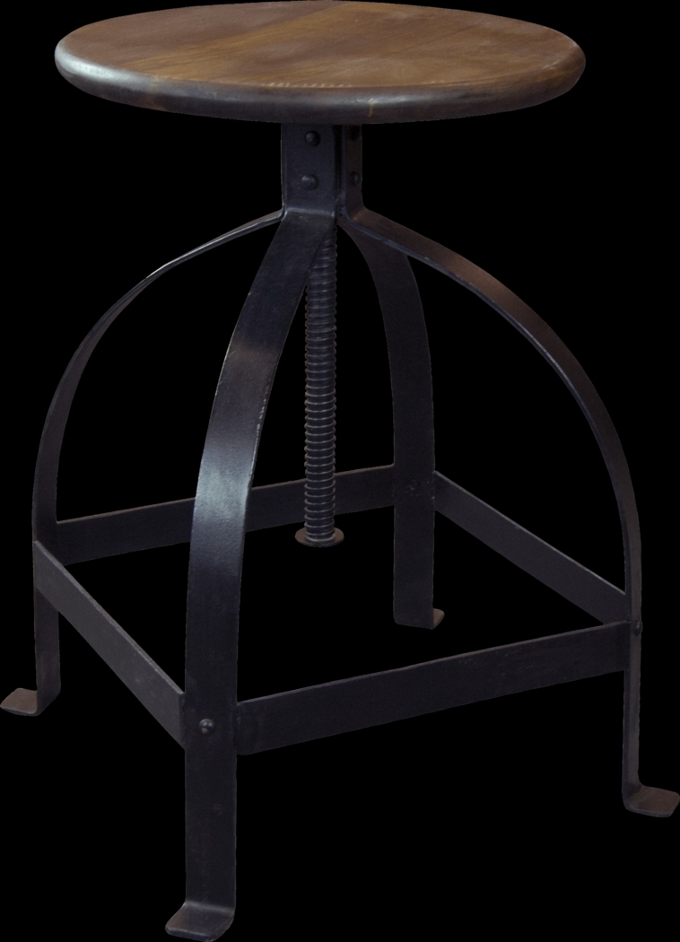 Makrana Gold Adjustable Swivel Barstool - Thumbnail - Image 1