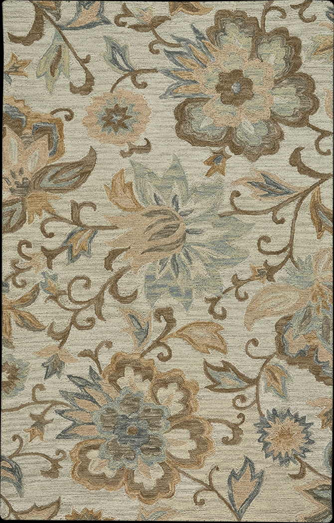 Malabo Beige/Multi 3'6 x 5'6 Rug - Thumbnail - Image 1